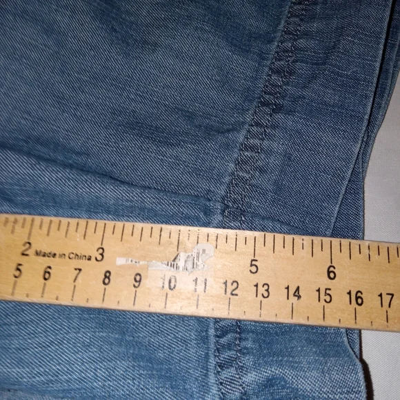 Womens New York & Co Blue Denim Shorts 12 - Picture 4 of 7